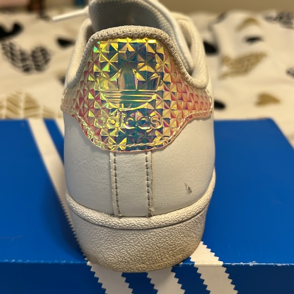 Adidas Original white and iridescent shell toes! - Picture 2 of 6